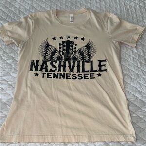 Cream Nashville Tennessee Graphic T-Shirt